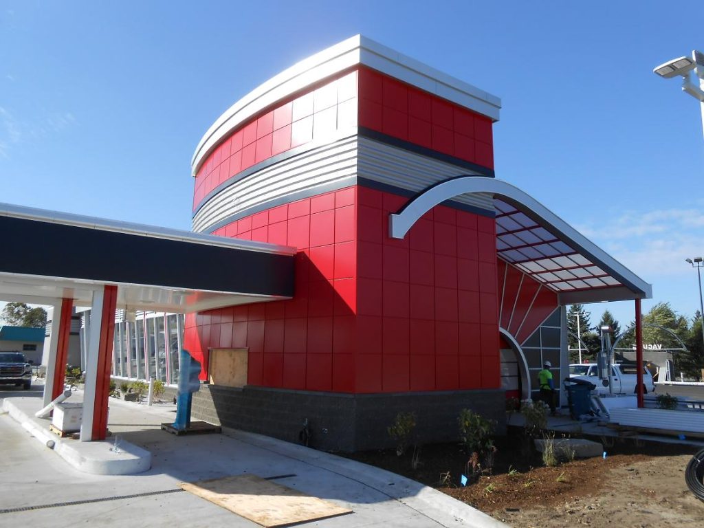 As-Built surveys are done when construction projects are complete. The survey documents that improvements were built in the correct place according to the plans.