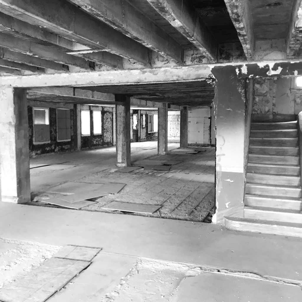 3D Scanning by CNC Surveying, LLC. Scanning the interior of an old building is an economical way to provide reliable dimension data to an architect.